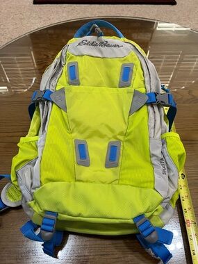 Eddie Bauer Shasta Neon Yellow and Blue Daypack